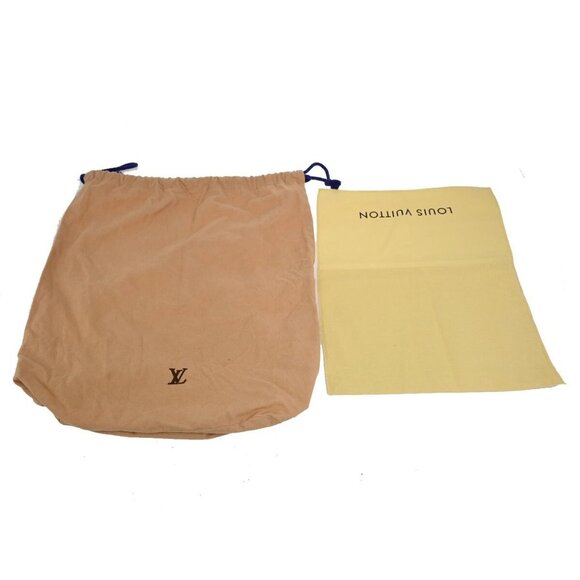LOUIS VUITTON Logo 10 Set Dust Bag Drawstring Canvas Cotton Beige Brown - Picture 10 of 16